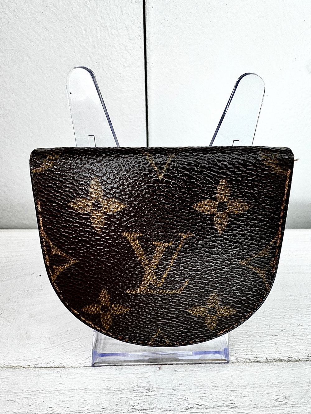 Louis Vuitton Vintage Monogram Kisslock Coin Purse / Change Purse Made in France